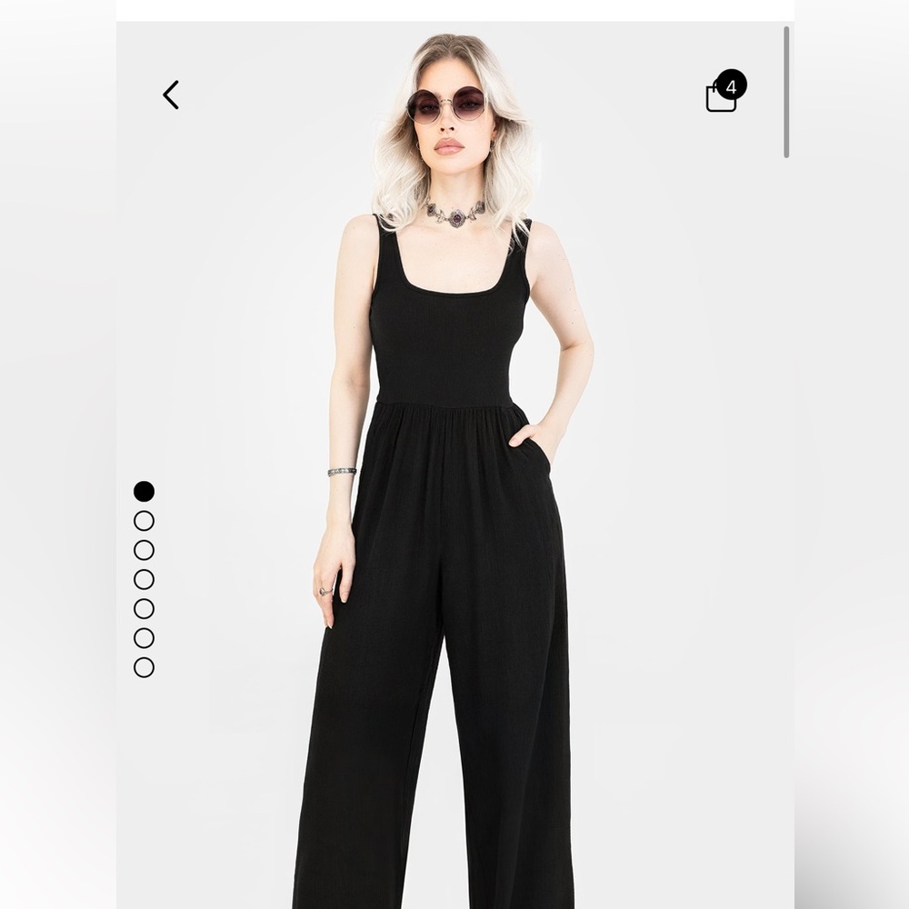 Herne Wide Leg Jumpsuit - Black US 6